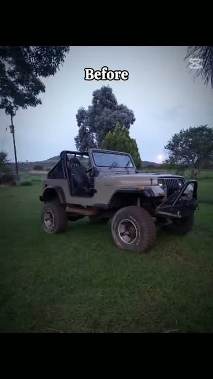 A Jeep YJ before its fitment at Gone Wild